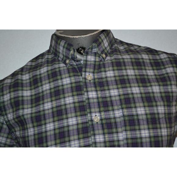 29860 Denim & Supply Ralph Lauren Dress Shirt Green Plaid Size Medium Mens - Picture 4 of 7